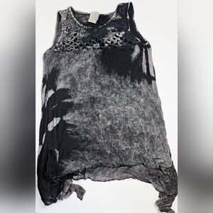 American Age Black and Gray Tank Top